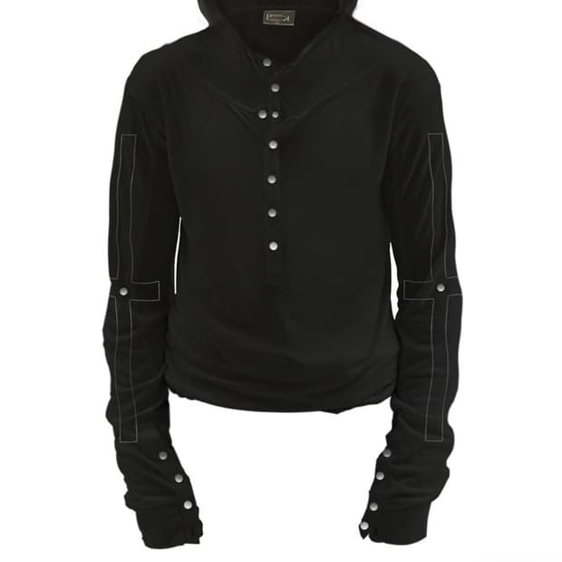 비엑세스 크로스 레이어드 후디