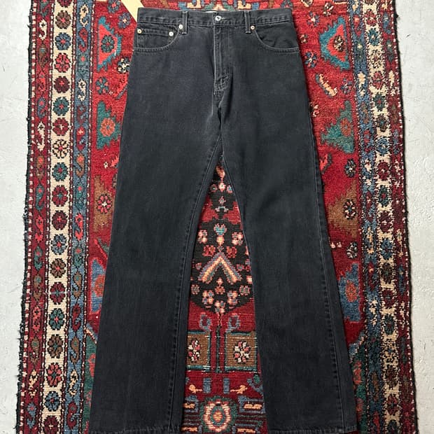 00's 빈티지 리바이스 517 블랙 플레어진