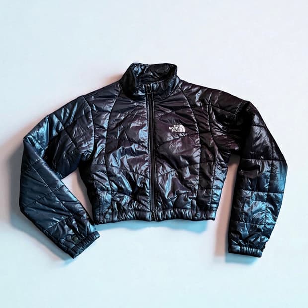 노스페이스 크롭 패딩