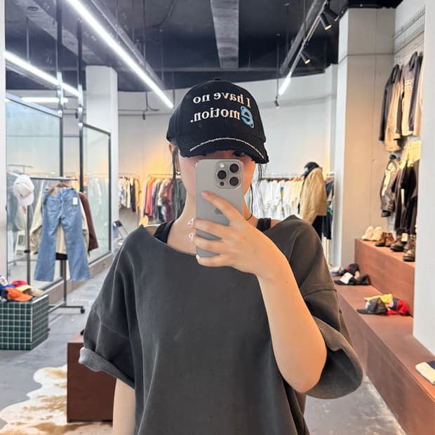 터그오브룩스 I have no emotion 자수로고 캡모자 H2984