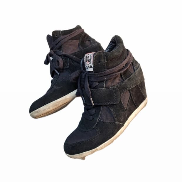 Ash 아쉬 bowie 웨지힐 스니커즈 스웨이드 37 (235-240)