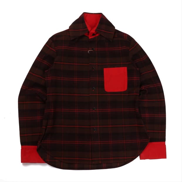 Y's Check Patterned Cotton Shirt