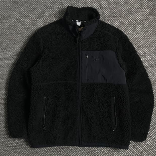 00s 리복 쉐르파 플리스 자켓 블랙o 4917