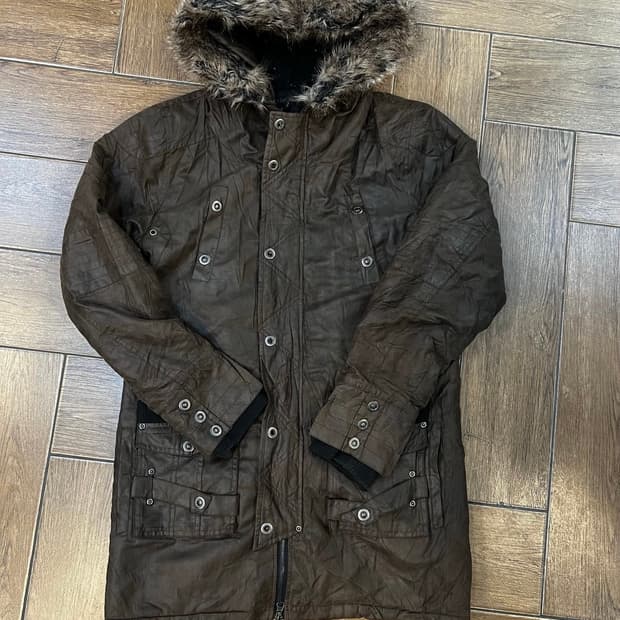 빈티지 브라운 패딩 자켓