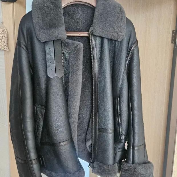 포커페이스 리얼무스탕 차콜 48