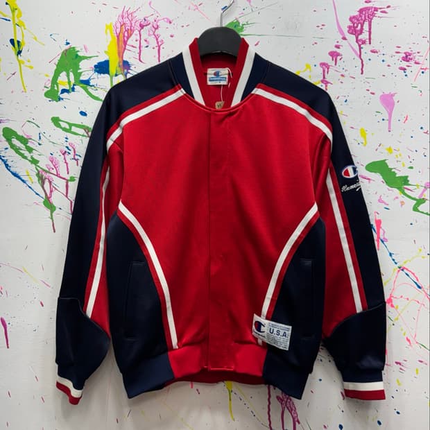 90s 빈티지 Made in Japan 챔피온 트랙 자켓 M