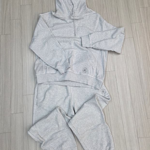 컨버스 트레이닝 셋업 후드 티셔츠 바지 세트