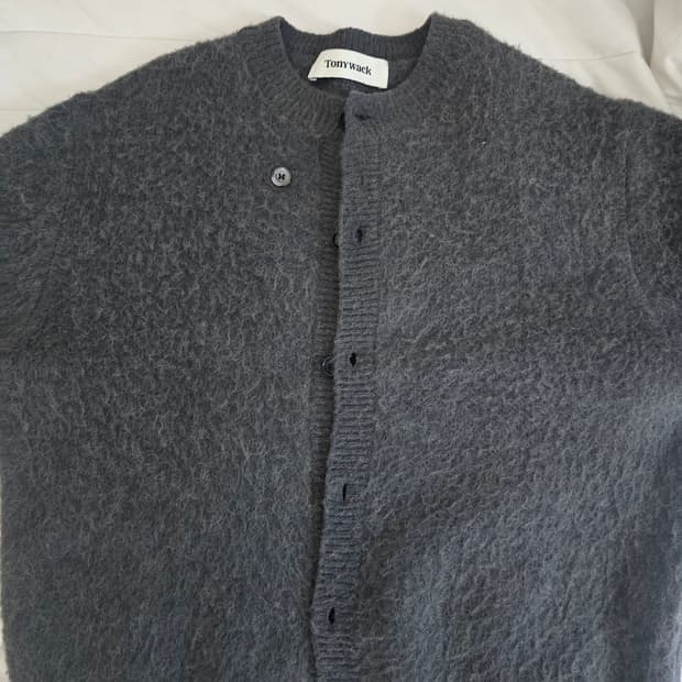 토니웩 알파카 가디건 차콜 XL