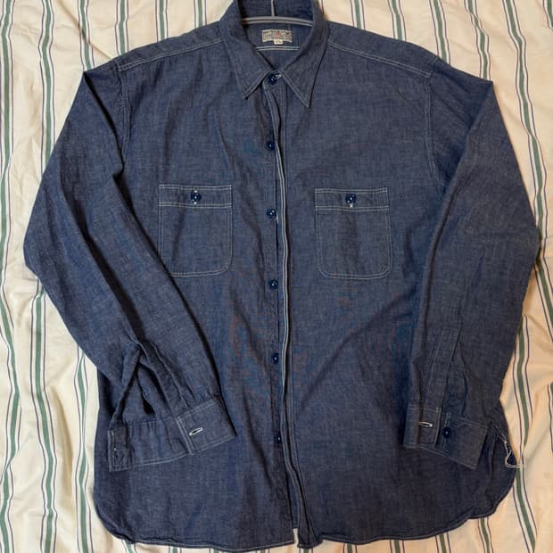 [18-18 1/2] 버즈릭슨 샴브레이 셔츠