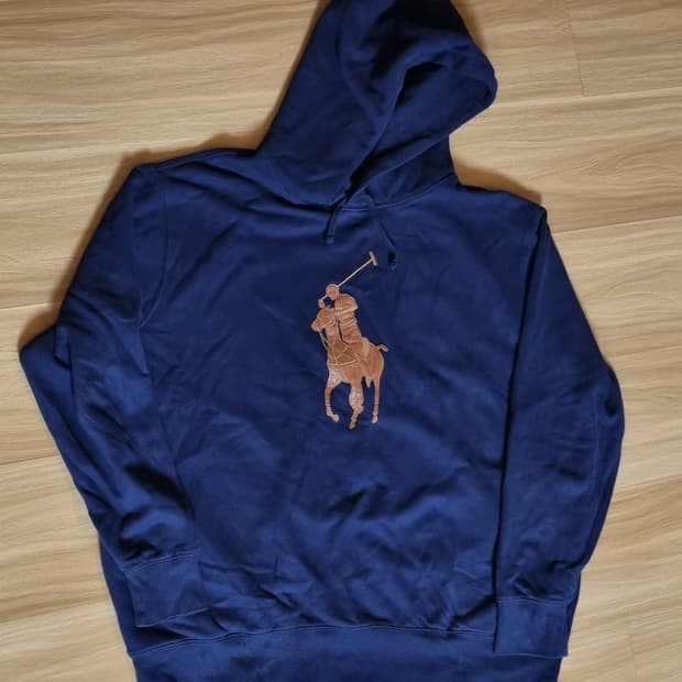 폴로 랄프로렌 레더 빅포니 후디