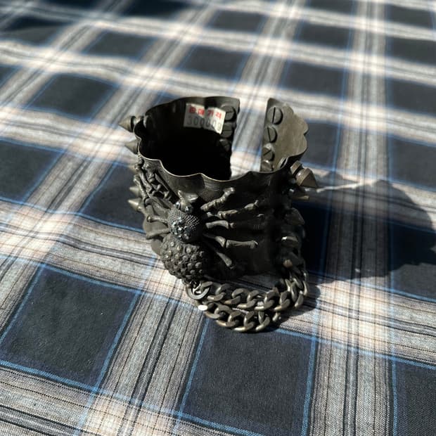 스파이더 뱅글 팔찌 체인 장식(펑크 고스)