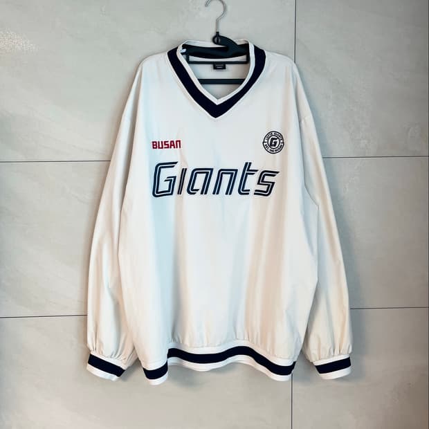 [4XL] 롯데자이언츠 바람막이 웜업 긴팔 야구 유니폼