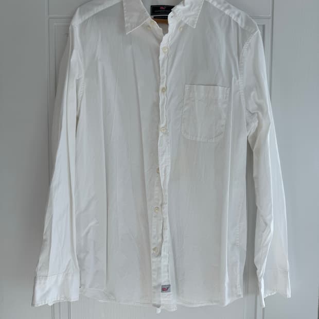 Vineyard Vines 클래식핏 흰색 남방 L