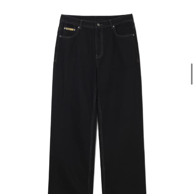 테켓 Immaze Curve Stitch Pants Black