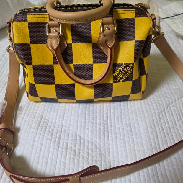 루이비통 스피디25 반둘리에 다미에 팝