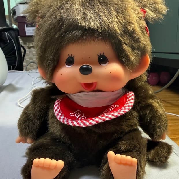 몬치치 양갈래 여아 시팅 M 인형 새제품