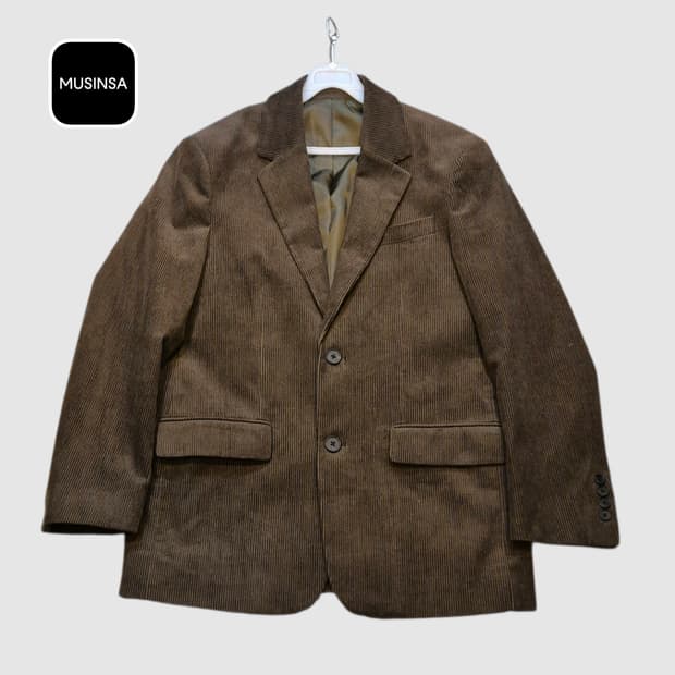 M 무신사 브라운 코듀로이 블레이져 