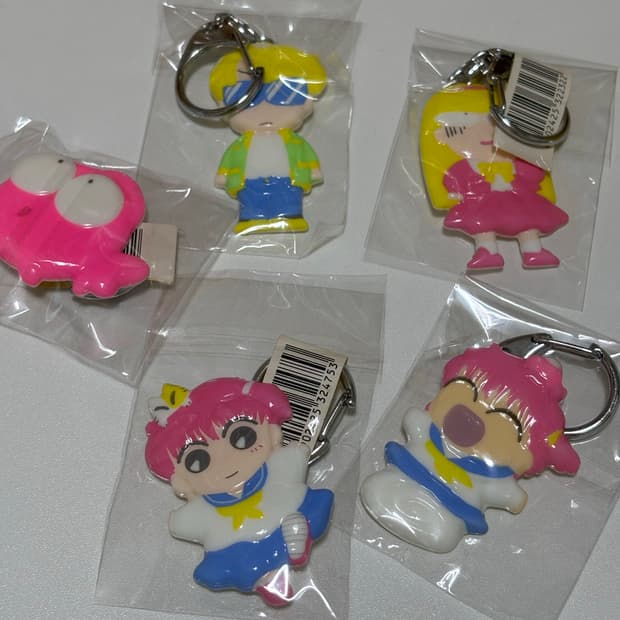 고전 빈티지 금붕어주의보 키링 세트