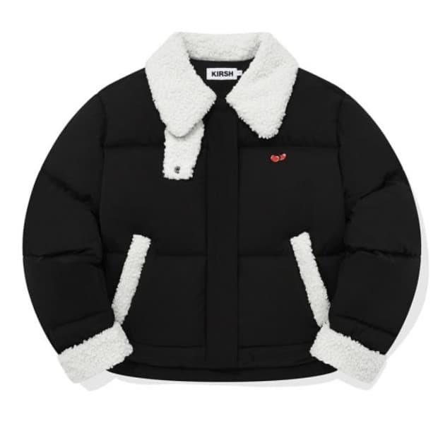 키르시 퍼 다운 패딩 자켓(블랙)