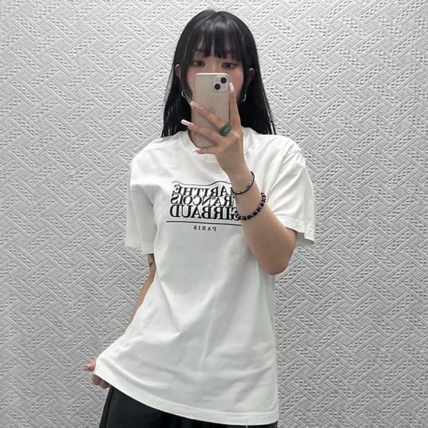 마리떼 프랑소와 저버 캐주얼 빈티지 빅로고 반팔티 M C12264