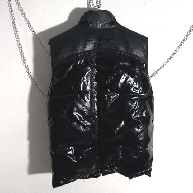 rare* 지방시 리카르도티시 오피움 09AW 레더패딩 베스트
