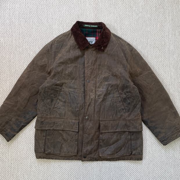 헨리코튼 에이징 왁스 코튼 필드자켓