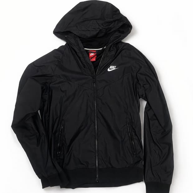 나이키 스우시 블랙 후드 바람막이