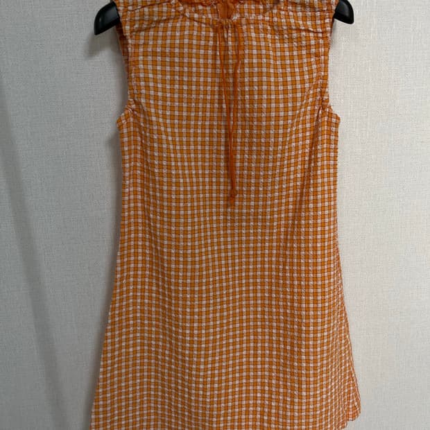 일본 빈티지 제품 체크 원피스