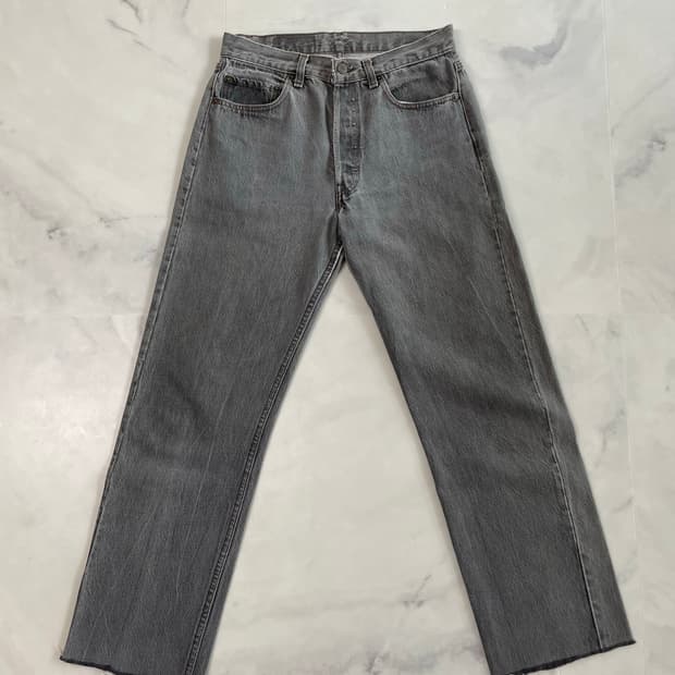 80s USA 빈티지 리바이스 501 그레이진