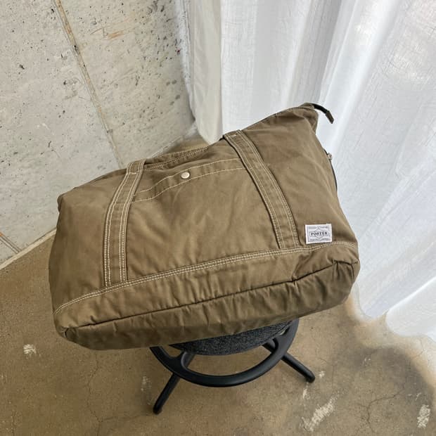 Porter 포터 스티치 코튼 쇼퍼백