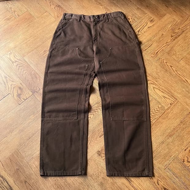 [34]칼하트 USA 다크브라운 더블니 워크팬츠