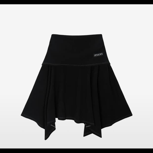 애즈온 레나 언발란스 스커트 치마 LENA UNBALANCE SKIRT