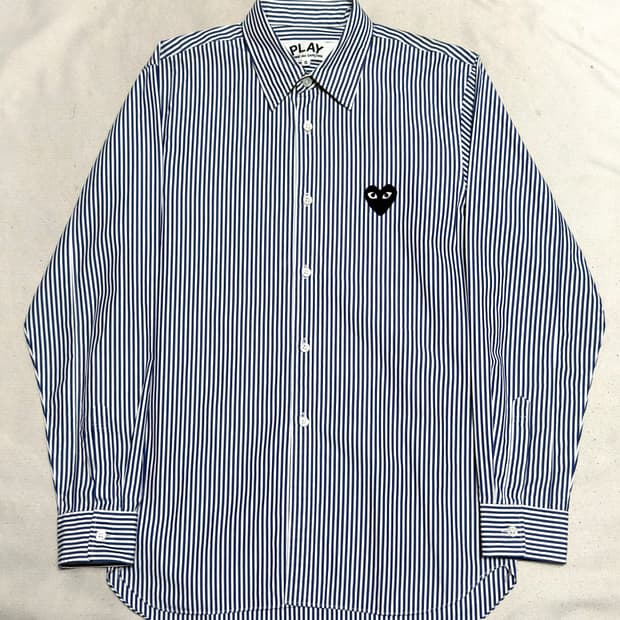 🫶🏻 꼼데가르송 블랙 와펜 스트라이프 셔츠 🫶🏻