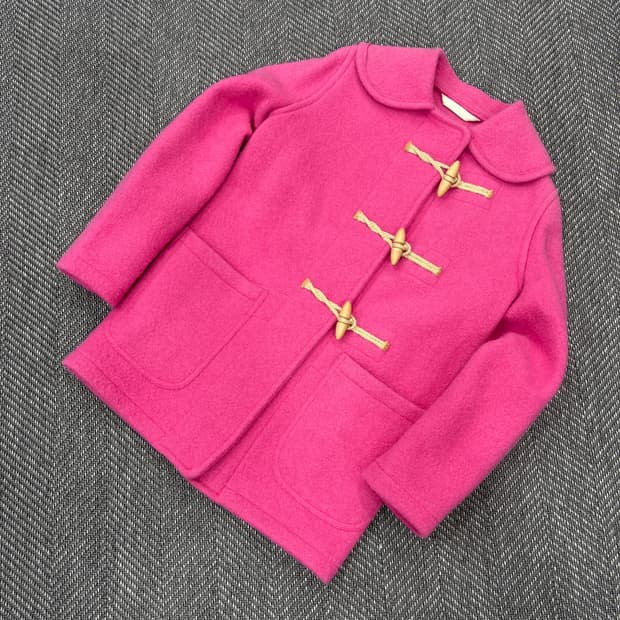 글로버올 떡볶이 코트 핑크xs