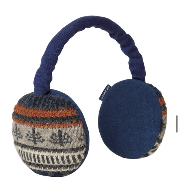몽벨 패턴 귀마개 네이비