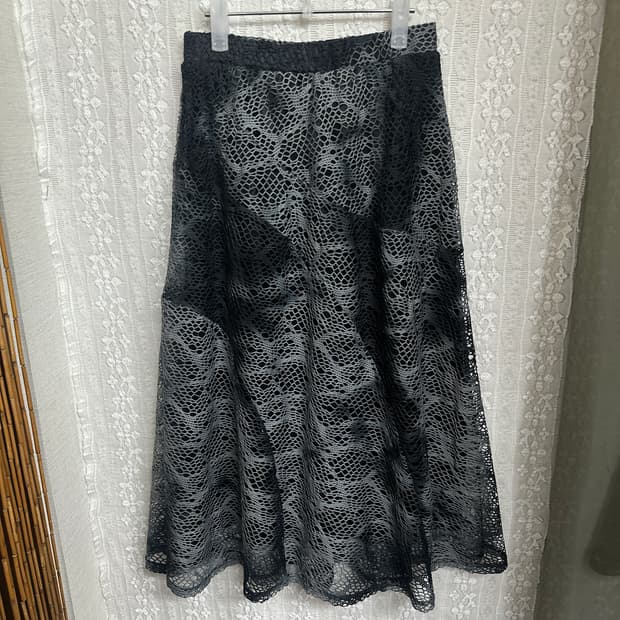 mimosalip 메쉬 롱스커트