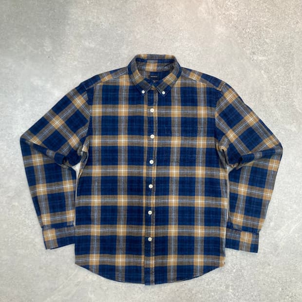 GAP 갭 데님 체크 셔츠