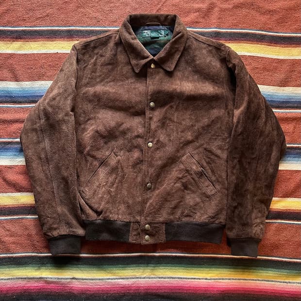 90s 빈티지 폴로 랄프로렌 소가죽 스웨이드 자켓