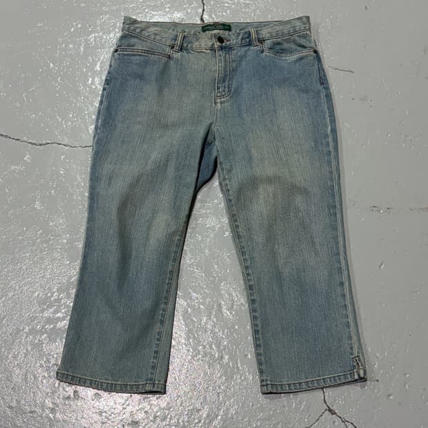 로렌 랄프 로렌(Lauren Ralph Lauren) 연청 카프리 데님