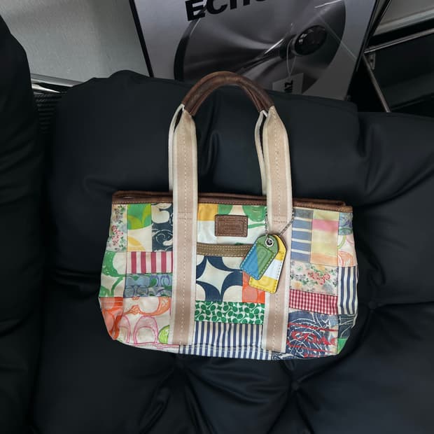 코치 Hampton 패치워크 토트백