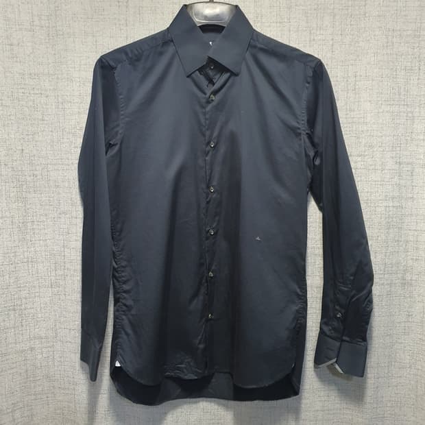 랑방컬렉션 슬림핏 긴팔 카라 셔츠 