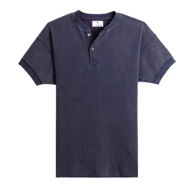 헤이스트 써멀 니트 헨리넥 네이비 2사이즈(105)