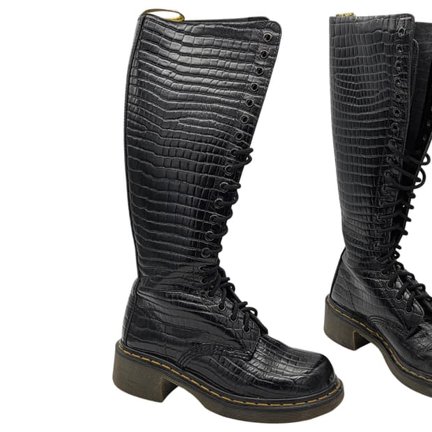 닥터마틴 90s 9730 20홀 크로크 블랙 영국제 (4)