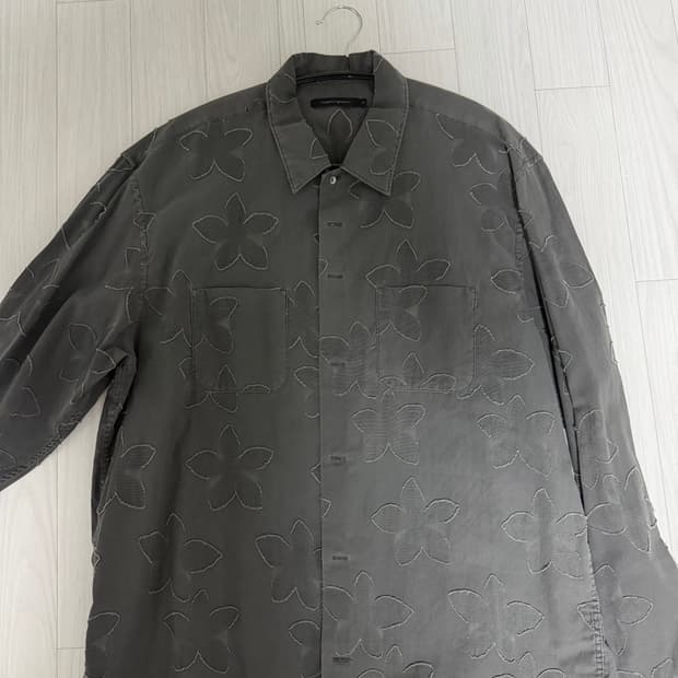 해칭룸 자카드 셔츠