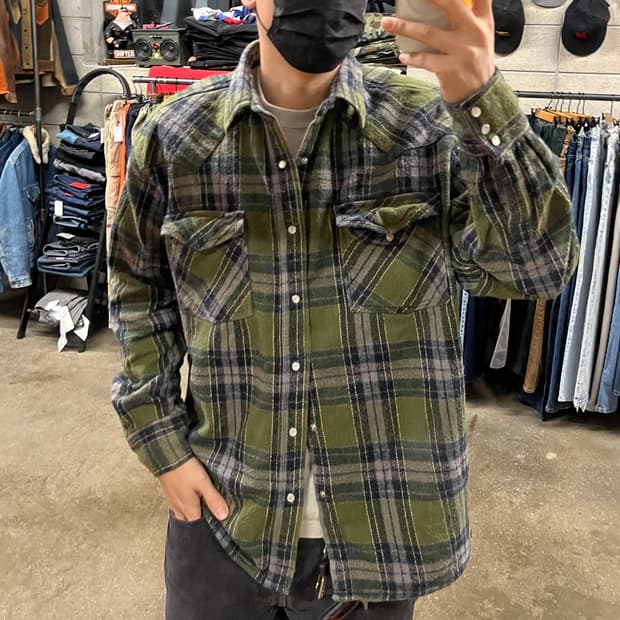 Five brother 헤비 플란넬 셔츠 (110)