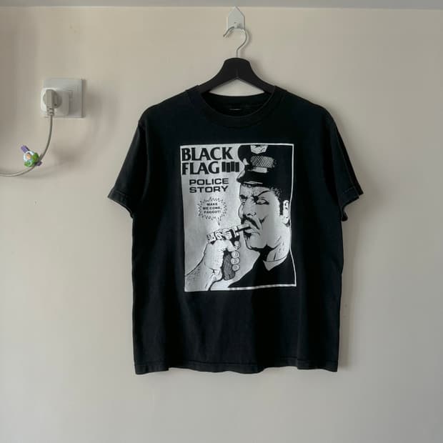 빈티지 00s Black Flag 티셔츠