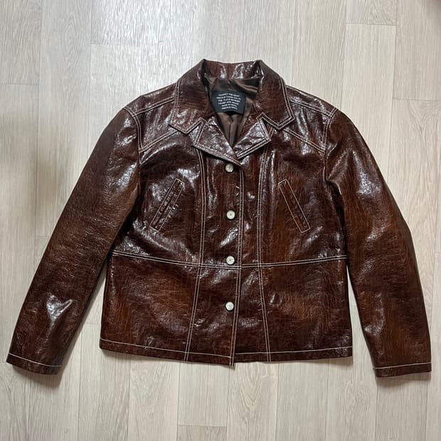 프레클 FRECKLE 크랙 레더 자켓