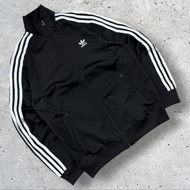[L,160] 아디다스 키즈 파이어버드 삼선 트랙탑 블랙 B309