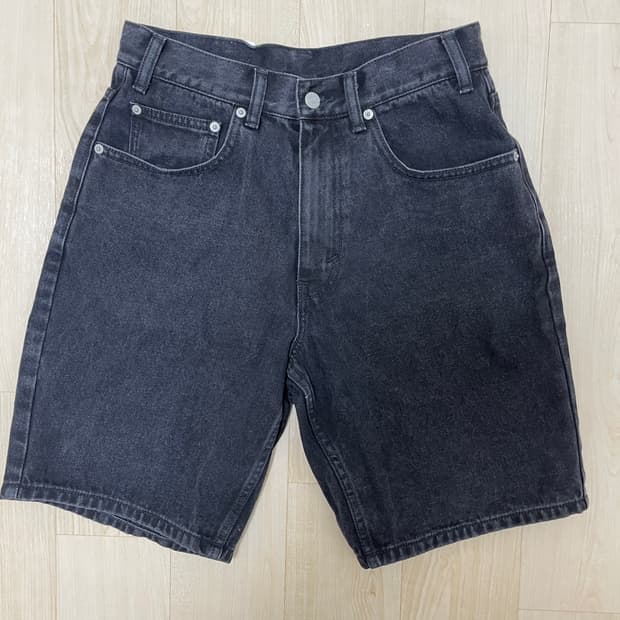 디스이스네버댓 데님 반바지 블랙 s