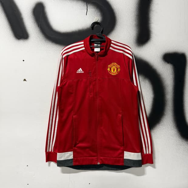 아디다스 맨체스터 유나이티드 맨유 집업 져지 자켓
